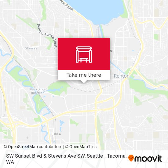 Mapa de SW Sunset Blvd & Stevens Ave SW