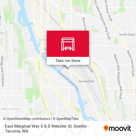 East Marginal Way S & S Webster St map