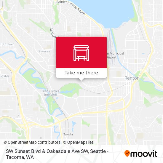 Mapa de SW Sunset Blvd & Oakesdale Ave SW