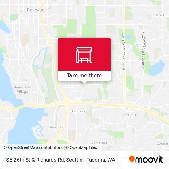 Mapa de SE 26th St & Richards Rd