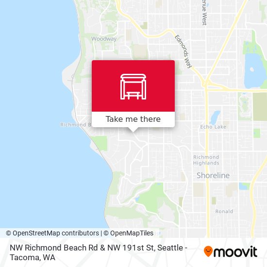 NW Richmond Beach Rd & NW 191st St map