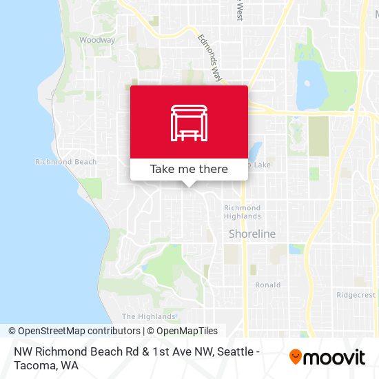 NW Richmond Beach Rd & 1st Ave NW map