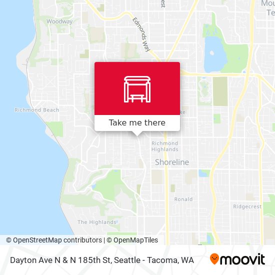 Mapa de Dayton Ave N & N 185th St