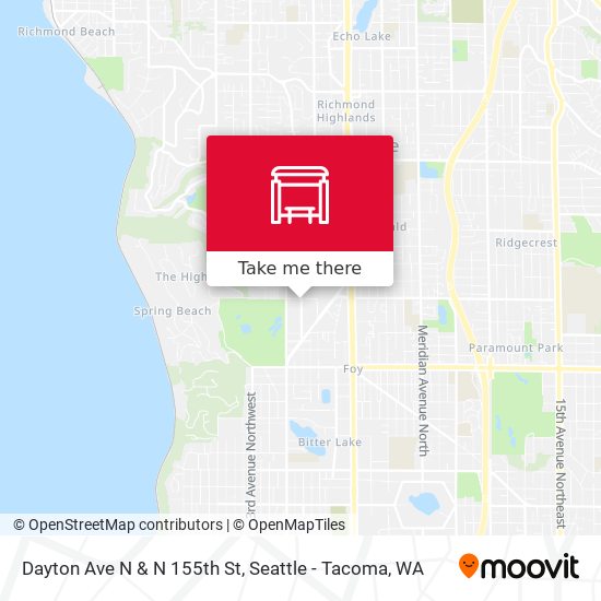 Dayton Ave N & N 155th St map