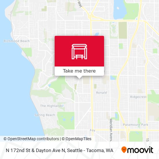 N 172nd St & Dayton Ave N map