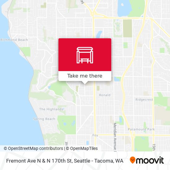 Mapa de Fremont Ave N & N 170th St