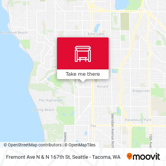 Mapa de Fremont Ave N & N 167th St