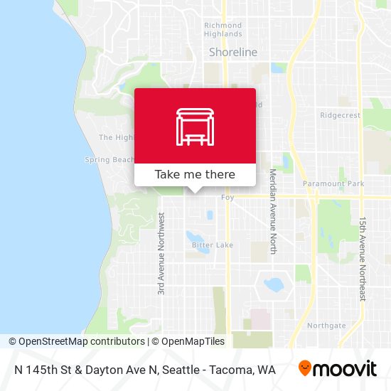 N 145th St & Dayton Ave N map