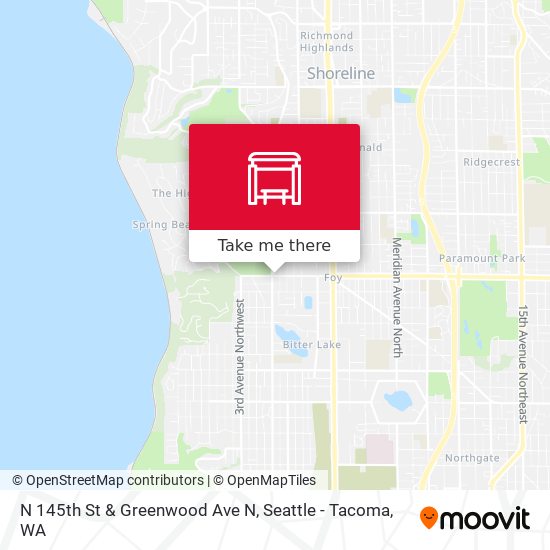 Mapa de N 145th St & Greenwood Ave N