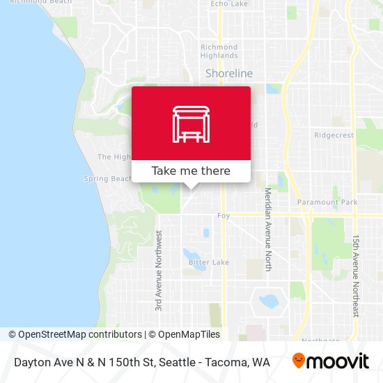 Dayton Ave N & N 150th St map