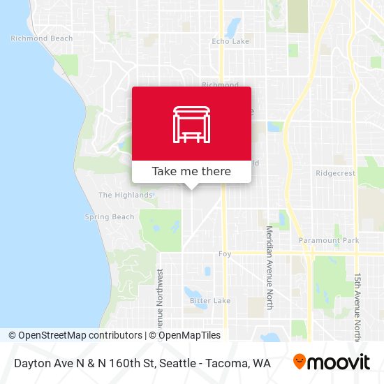 Mapa de Dayton Ave N & N 160th St