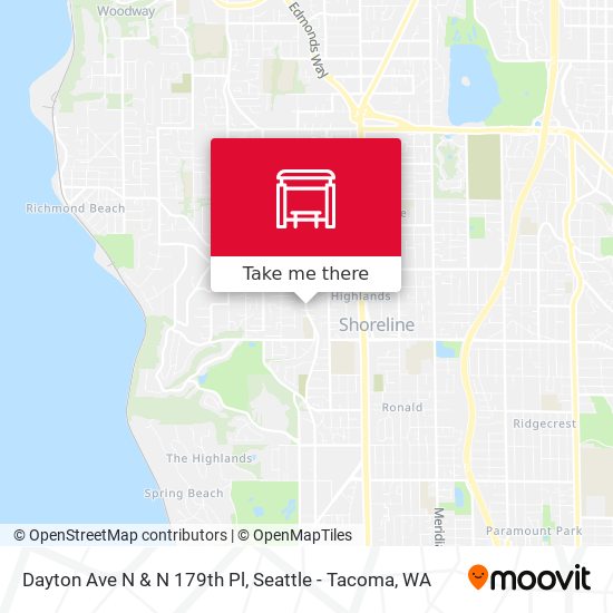 Dayton Ave N & N 179th Pl map