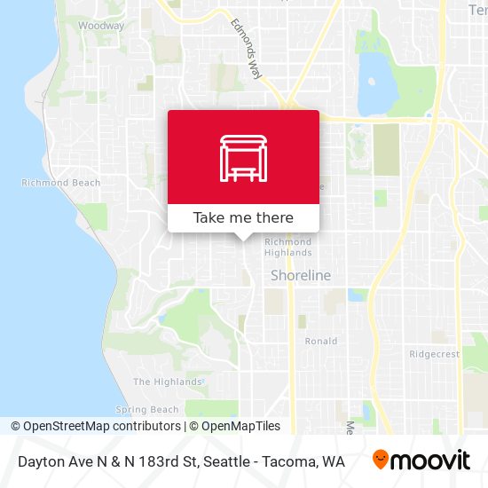 Mapa de Dayton Ave N & N 183rd St