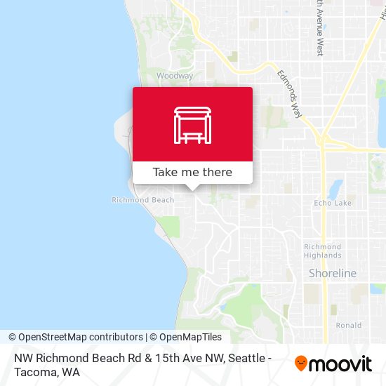 NW Richmond Beach Rd & 15th Ave NW map