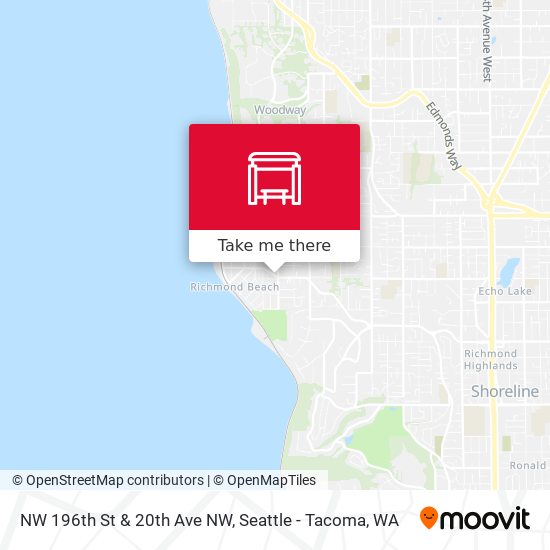 NW 196th St & 20th Ave NW map