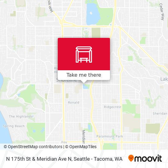 Mapa de N 175th St & Meridian Ave N