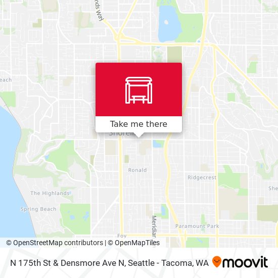 N 175th St & Densmore Ave N map