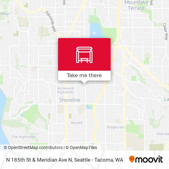 Mapa de N 185th St & Meridian Ave N