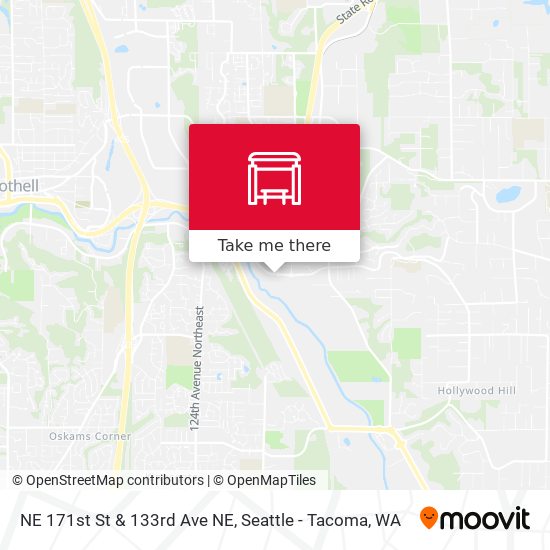 Mapa de NE 171st St & 133rd Ave NE