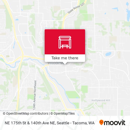 NE 175th St & 140th Ave NE map