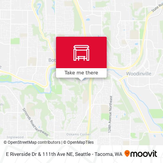 E Riverside Dr & 111th Ave NE map