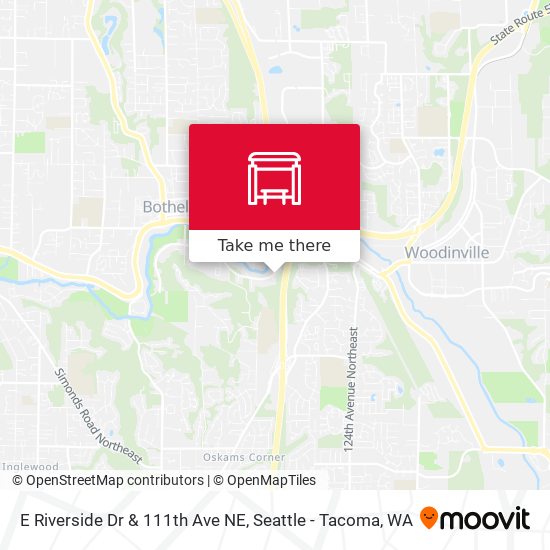 Mapa de E Riverside Dr & 111th Ave NE