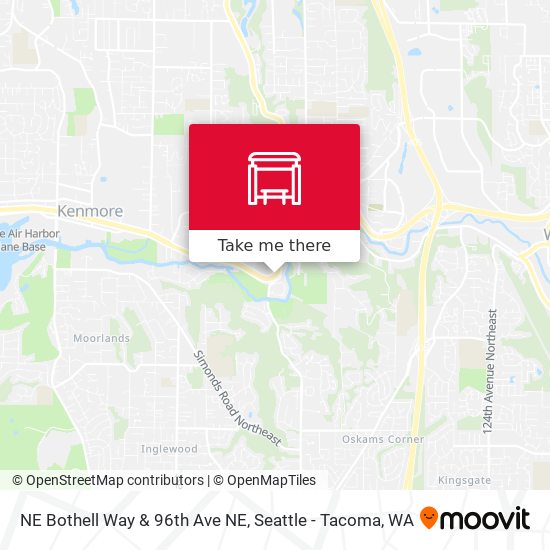 Mapa de NE Bothell Way & 96th Ave NE
