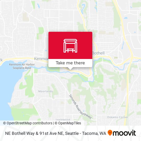 Mapa de NE Bothell Way & 91st Ave NE