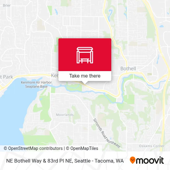 NE Bothell Way & 83rd Pl NE map