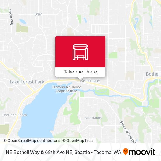 Mapa de NE Bothell Way & 68th Ave NE