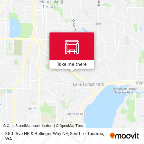 35th Ave NE & Ballinger Way NE map