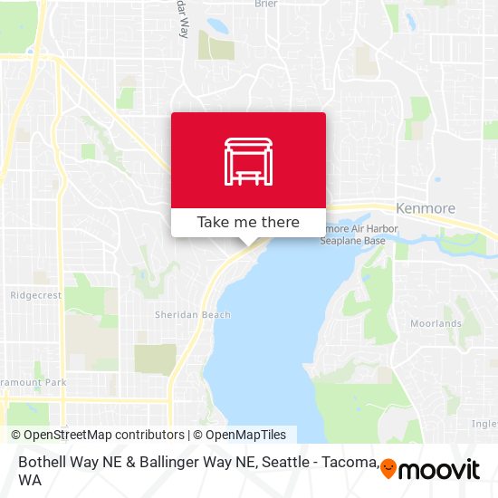 Bothell Way NE & Ballinger Way NE map