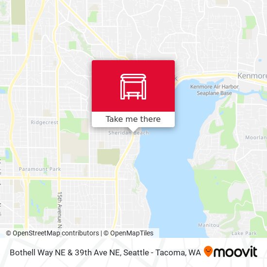 Mapa de Bothell Way NE & 39th Ave NE