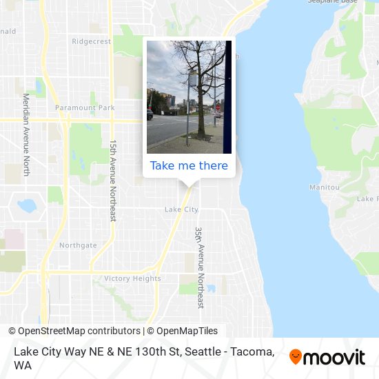 Mapa de Lake City Way NE & NE 130th St