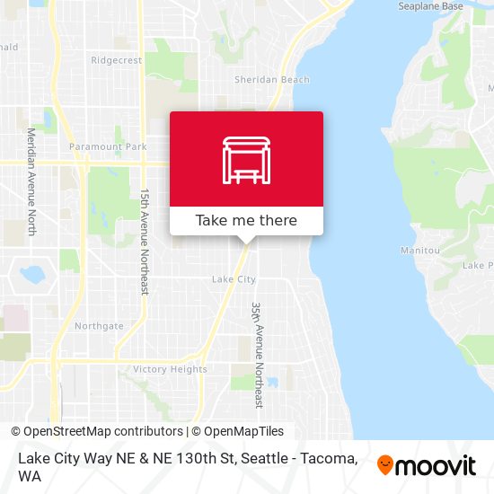 Lake City Way NE & NE 130th St map