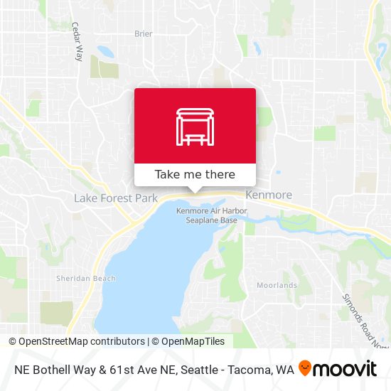 NE Bothell Way & 61st Ave NE map