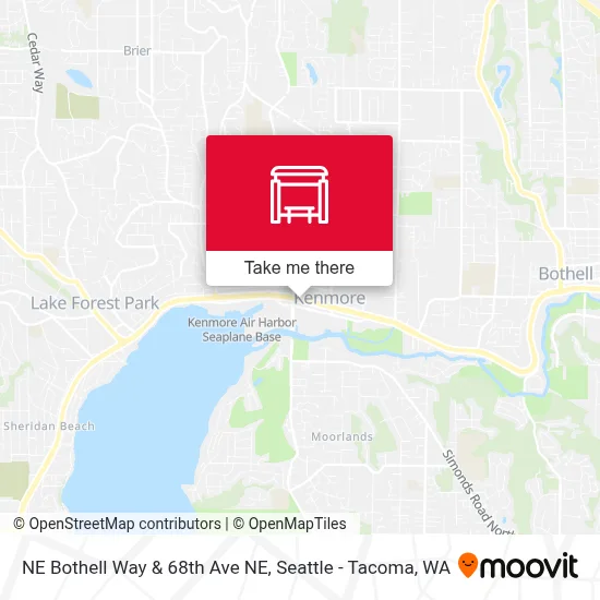 NE Bothell Way & 68th Ave NE map