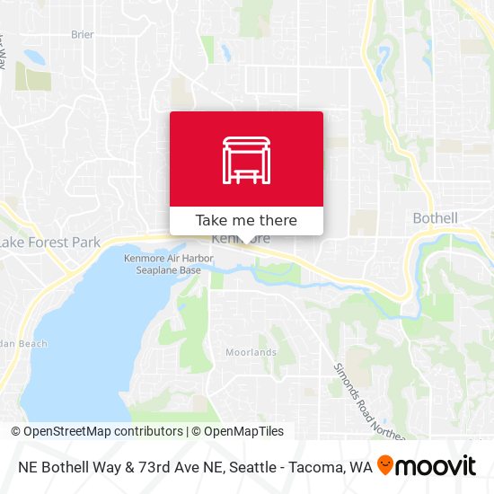 Mapa de NE Bothell Way & 73rd Ave NE