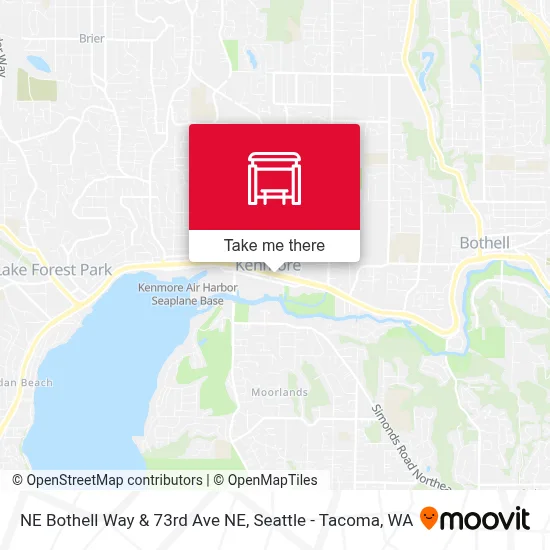 NE Bothell Way & 73rd Ave NE map