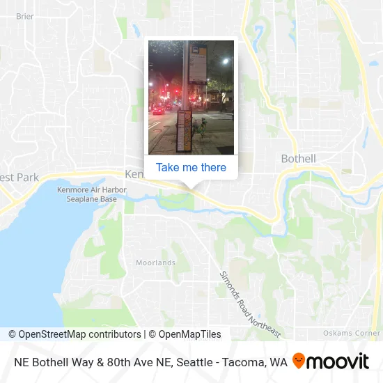 NE Bothell Way & 80th Ave NE map