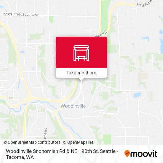 Woodinville Snohomish Rd & NE 190th St map
