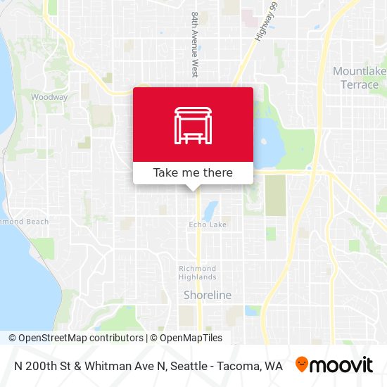 N 200th St & Whitman Ave N map