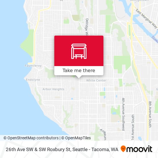 26th Ave SW & SW Roxbury St map