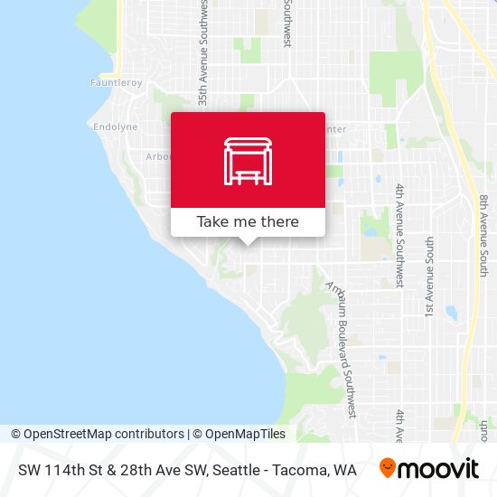 SW 114th St & 28th Ave SW map