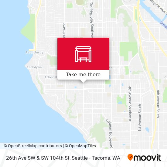 Mapa de 26th Ave SW & SW 104th St