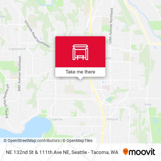 NE 132nd St & 111th Ave NE map