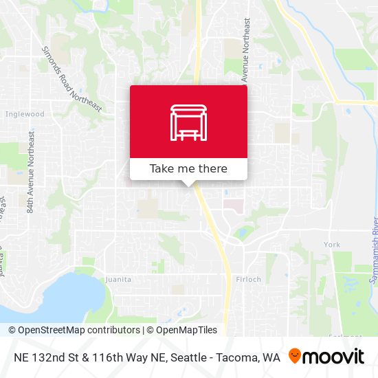 Mapa de NE 132nd St & 116th Way NE