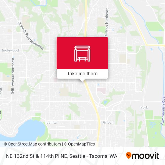 Mapa de NE 132nd St & 114th Pl NE