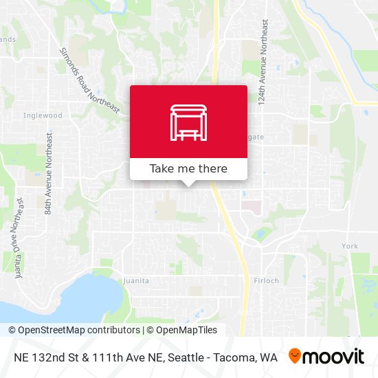 Mapa de NE 132nd St & 111th Ave NE