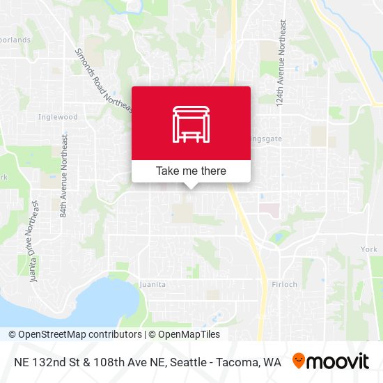 NE 132nd St & 108th Ave NE map
